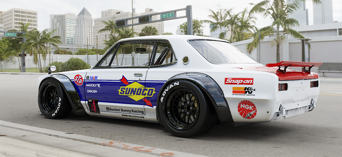 Pandem | V2.0 Nissan Hakosuka Skyline 2000 GT-R KPGC-10 + Rear Wing | 1969 - 1972