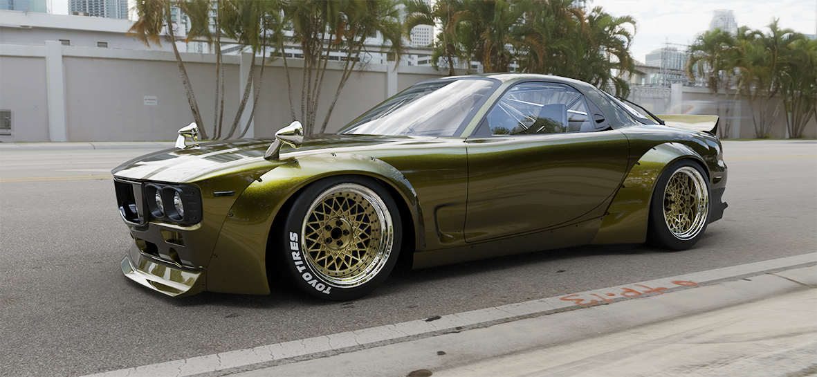 Pandem | V1.0 Mazda FD RX-7 FD3S BOSS + Duck Wing | 1991 - 2000