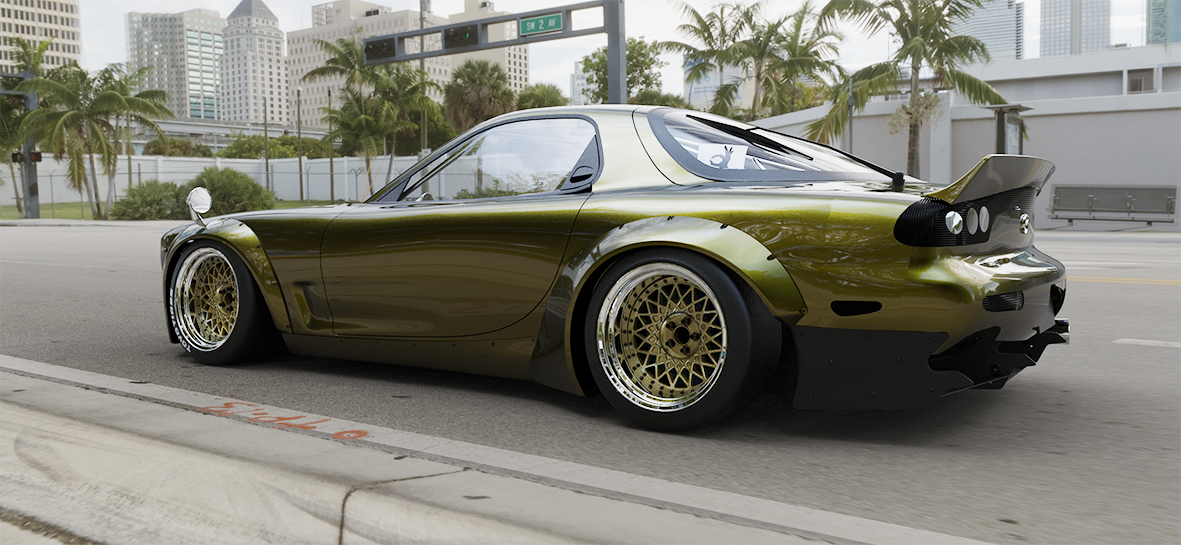 Pandem | V1.0 Mazda FD RX-7 FD3S BOSS + Duck Wing | 1991 - 2000