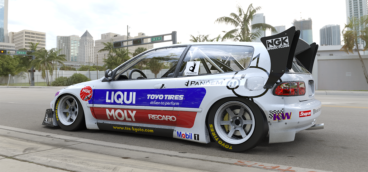 Pandem | V1.5 Honda EG Civic + Roof Wing | 1991 - 1995