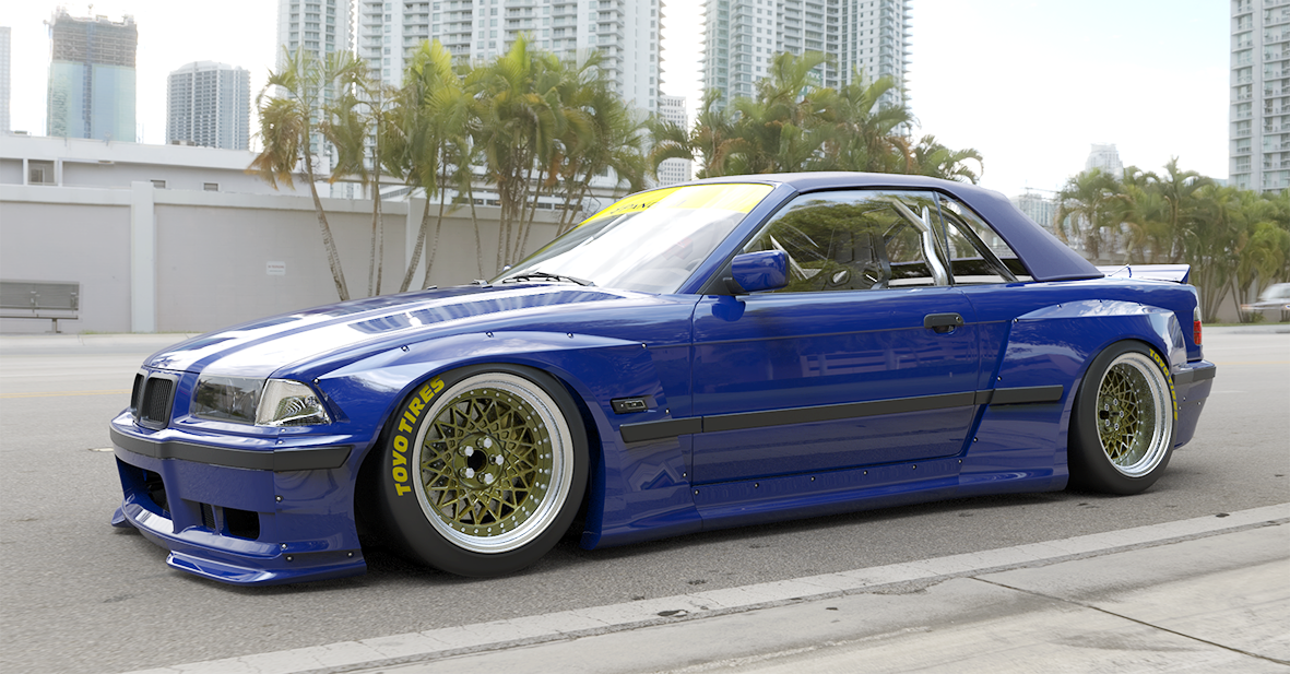 Pandem | V1.0 BMW E36 M3 + Duck Wing | 1992 - 1999