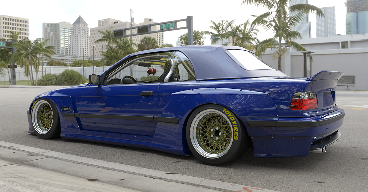 Pandem | V1.0 BMW E36 M3 + Duck Wing | 1992 - 1999