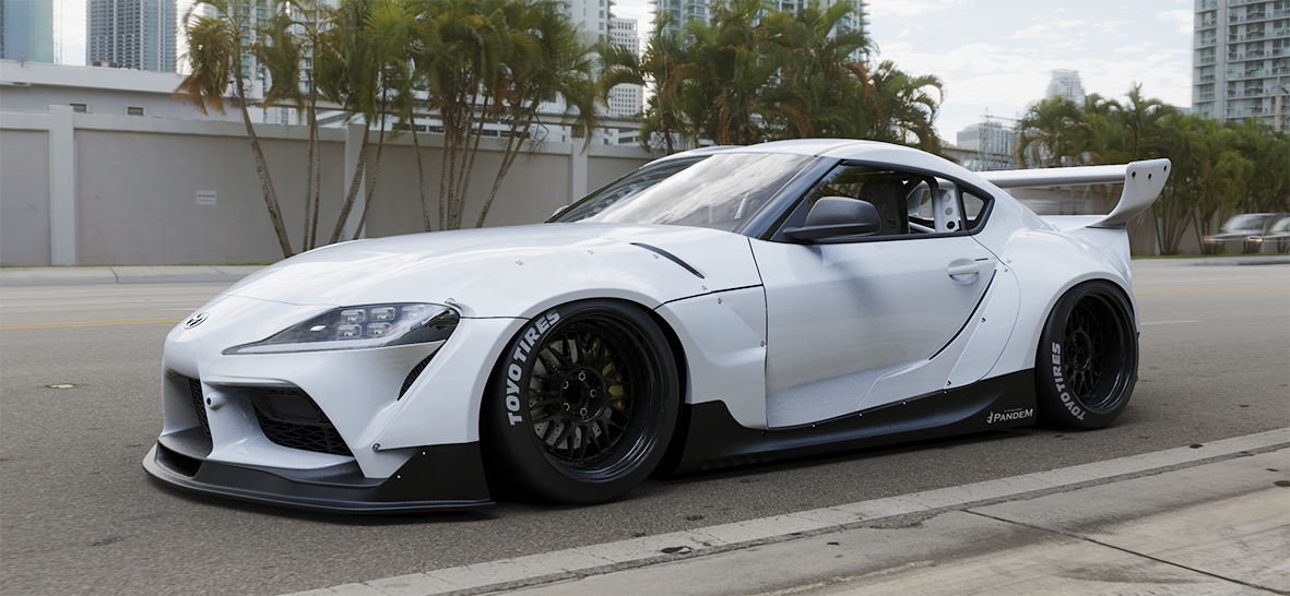 Pandem | V1.0 Toyota GR Supra A90 / A91 + Whale Tail Wing | 2019-2025