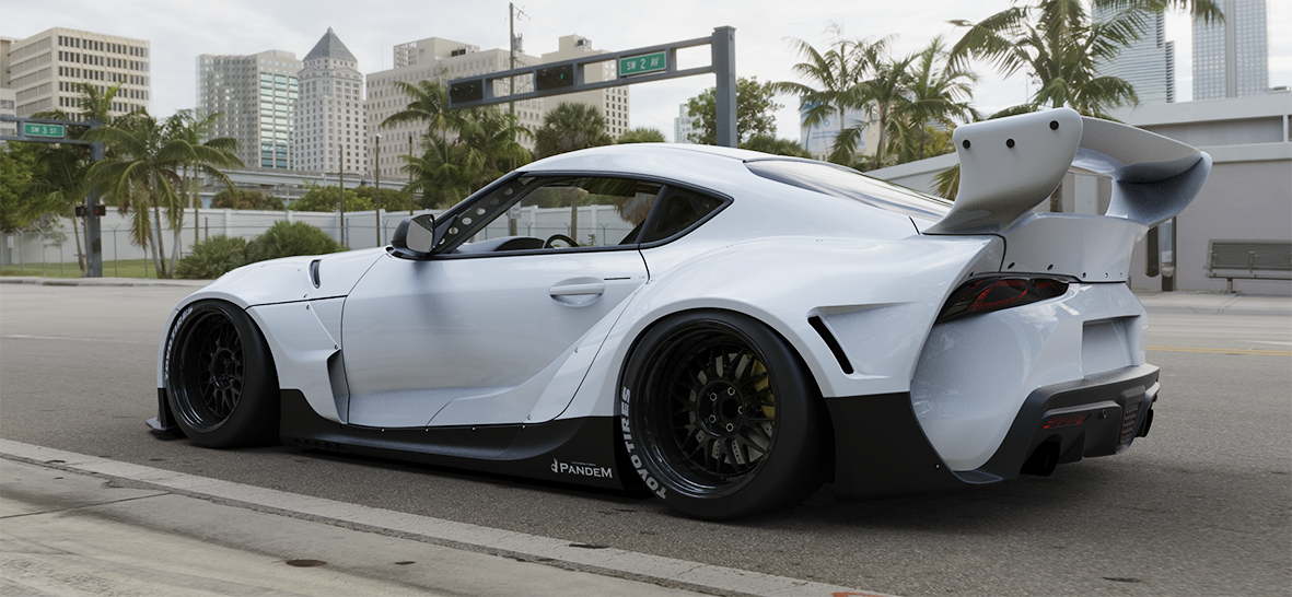 Pandem | V1.0 Toyota GR Supra A90 / A91 + Whale Tail Wing | 2019-2025