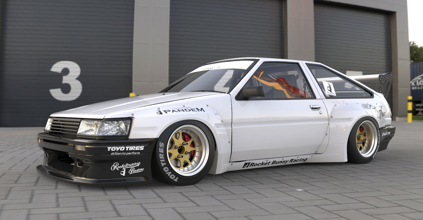 Pandem | V1.0 Toyota Corolla Levin AE86 + GT Wing | 1983 - 1987