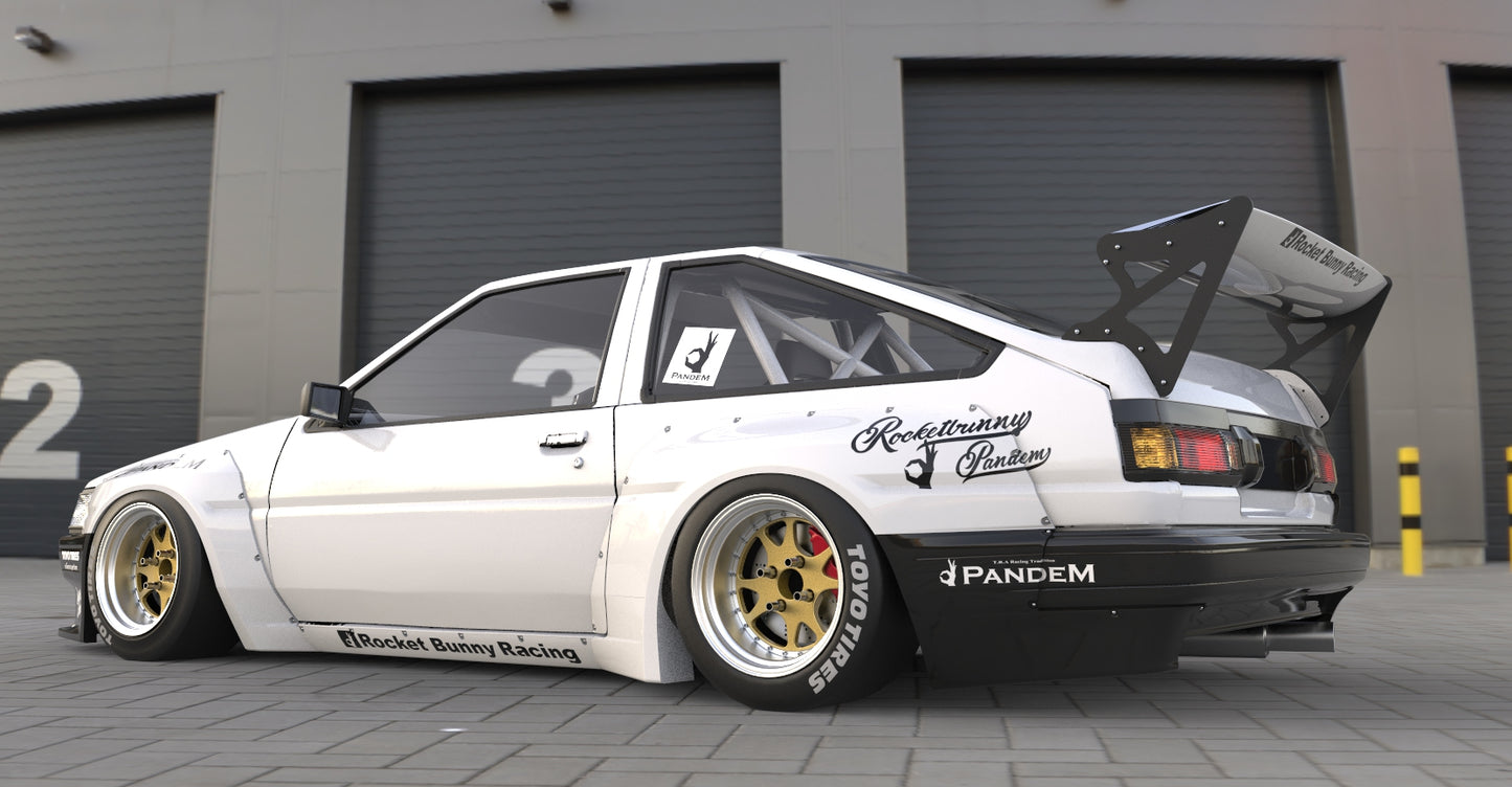 Pandem | V1.0 Toyota Corolla Levin AE86 + GT Wing | 1983 - 1987