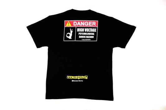 Rocket Bunny Racing × Pandem | DANGER T Shirt  - BLACK