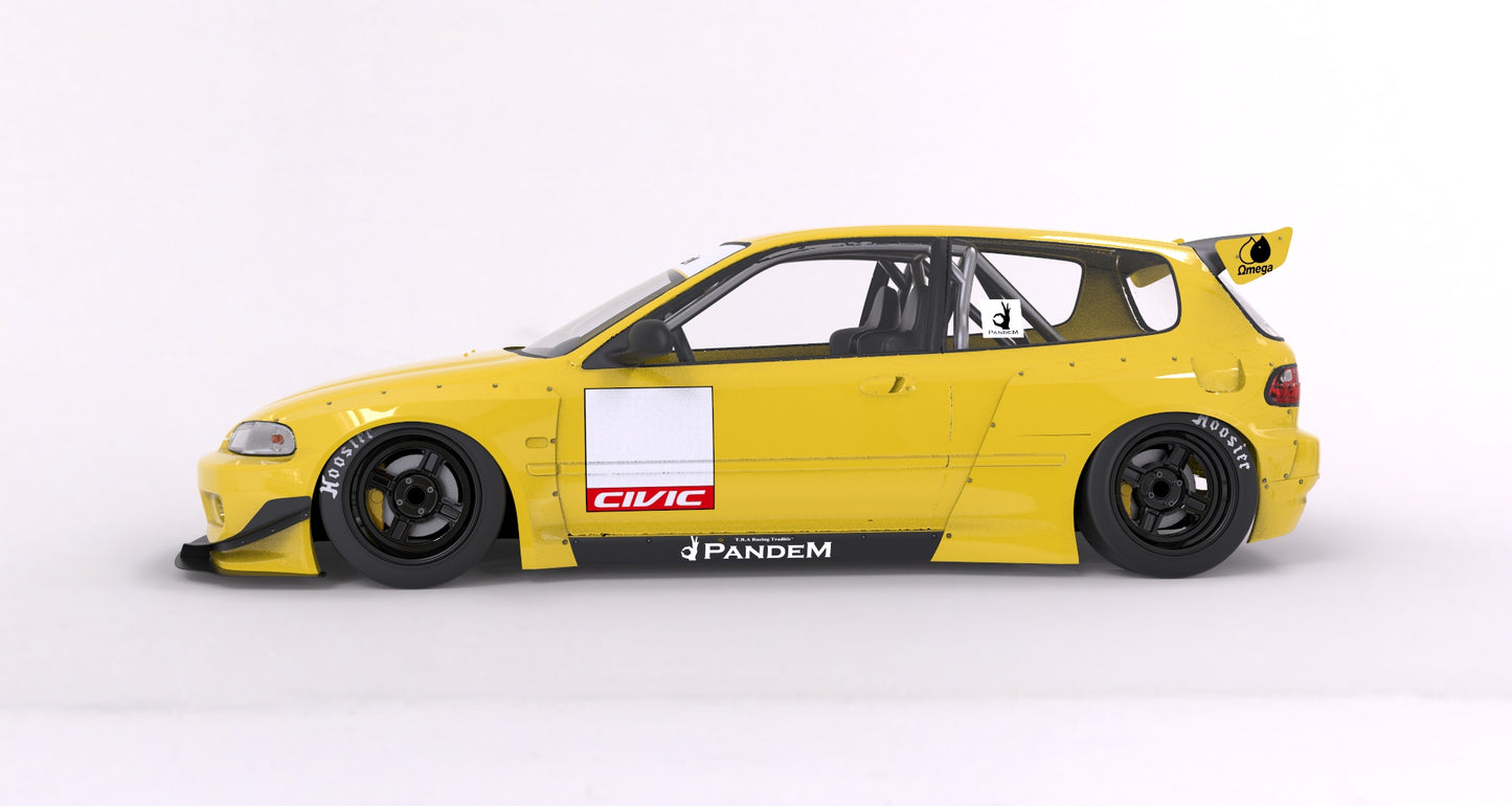 Pandem | V1.0 Honda EG Civic + Roof Wing | 1991 - 1995