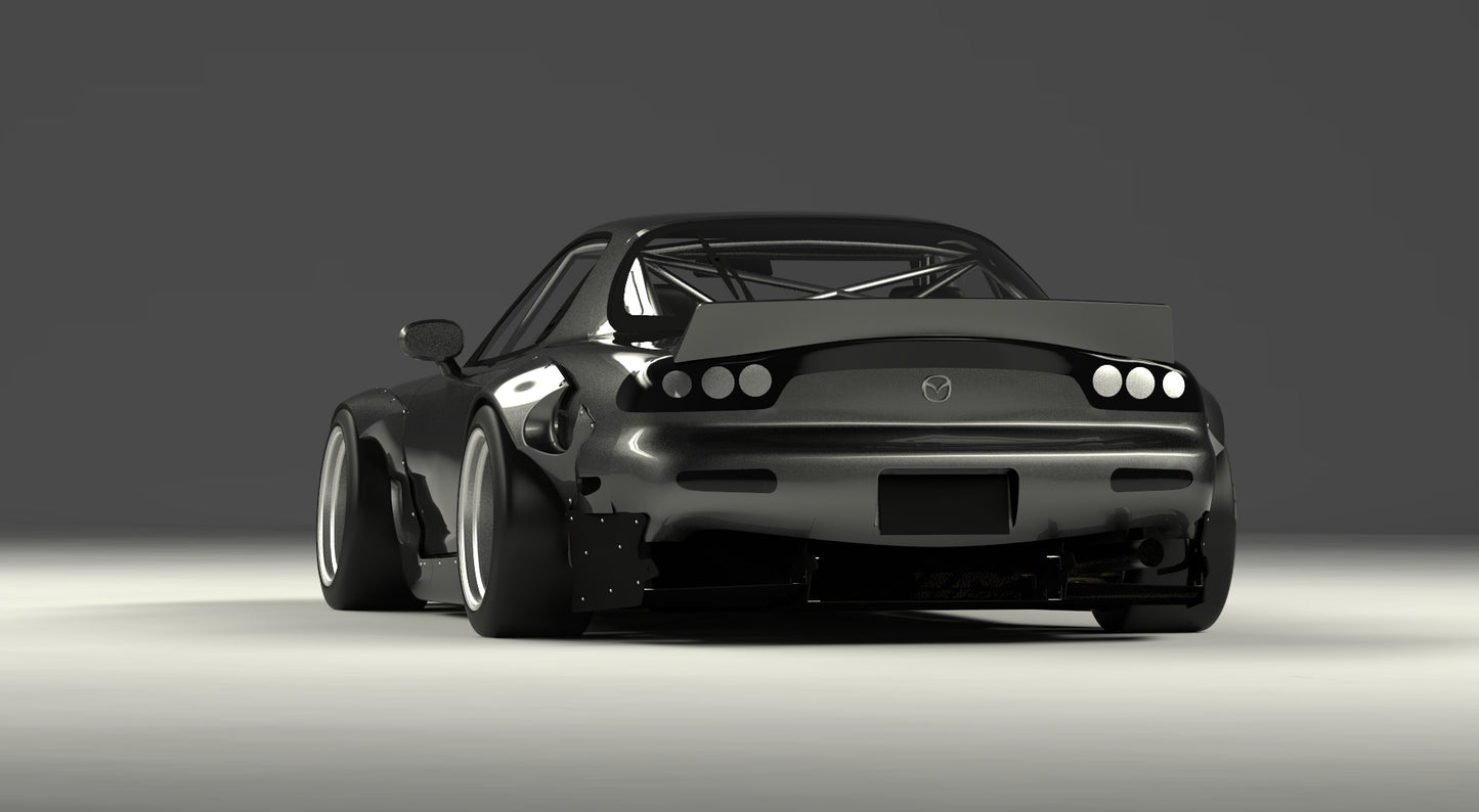 Rocket Bunny Racing | V1.0 Mazda RX-7 FD3S + Duck Wing | 1993-2003