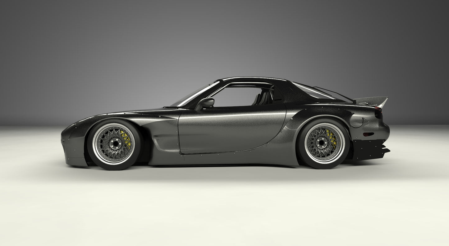 Rocket Bunny Racing | V1.0 Mazda RX-7 FD3S + Duck Wing | 1993-2003
