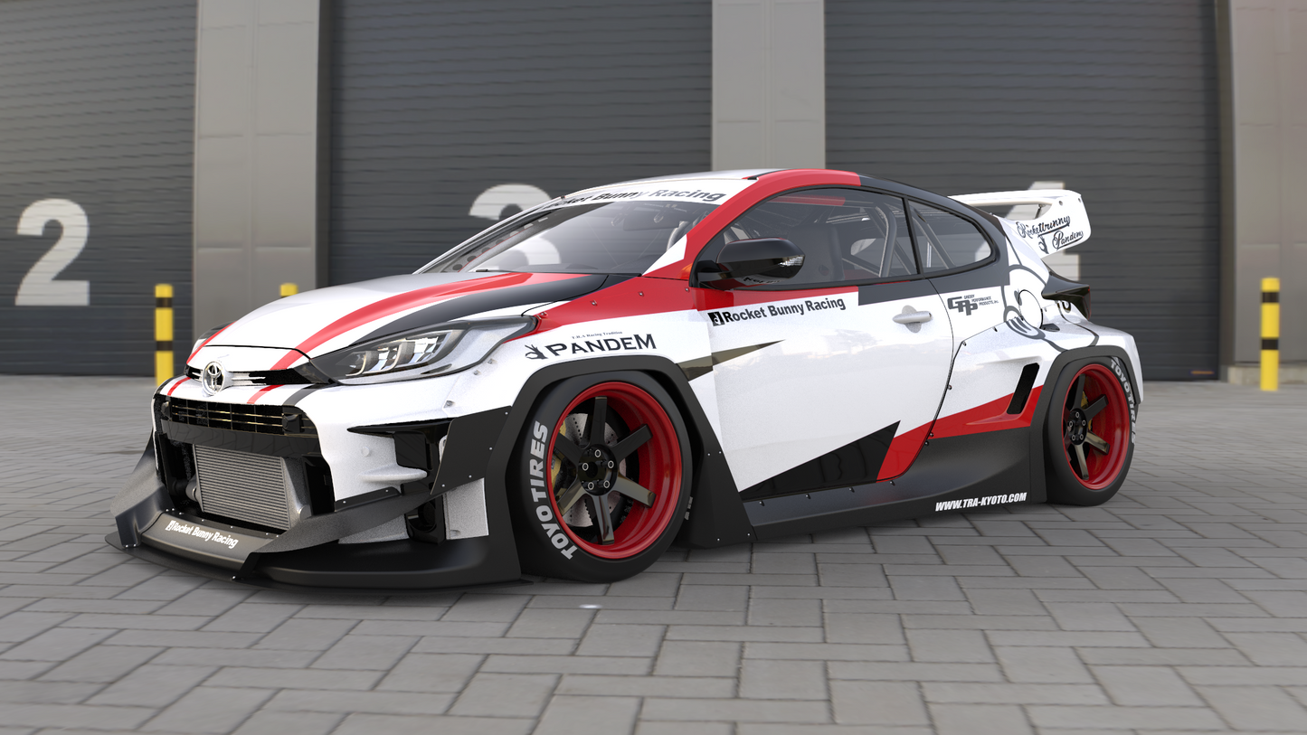 Pandem | V1.0 Toyota GR Yaris + Rear Wing | 2020+