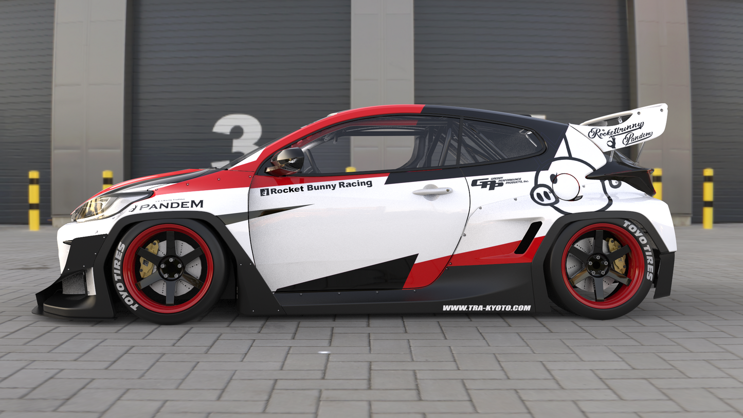 Pandem | V1.0 Toyota GR Yaris + Rear Wing | 2020+