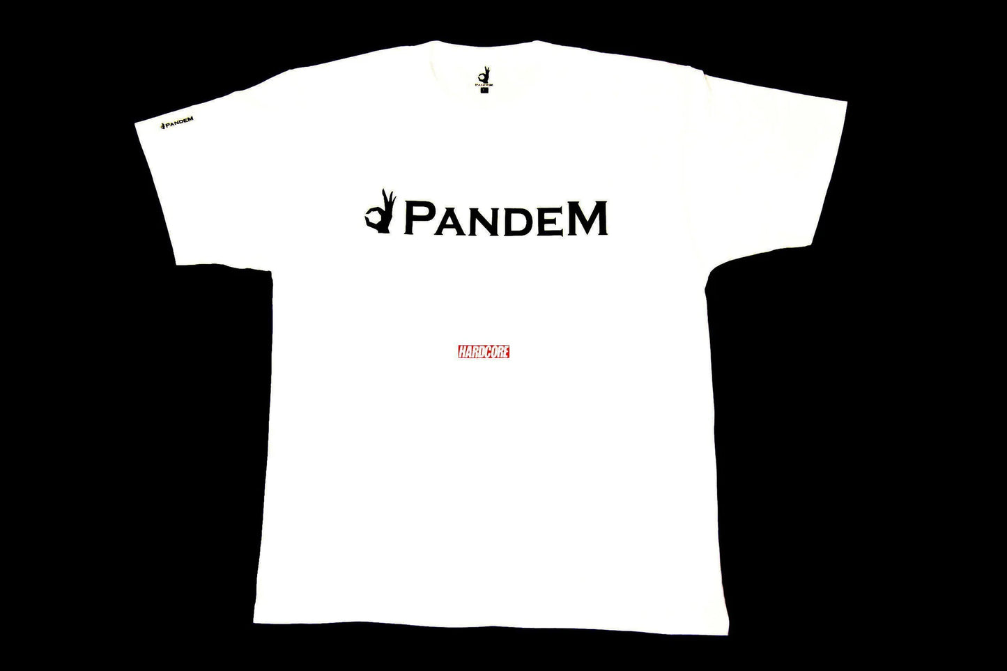 HARDCORE "Support Violent Driving" | HARDCORE Tokyo × Pandem T Shirt | WHITE