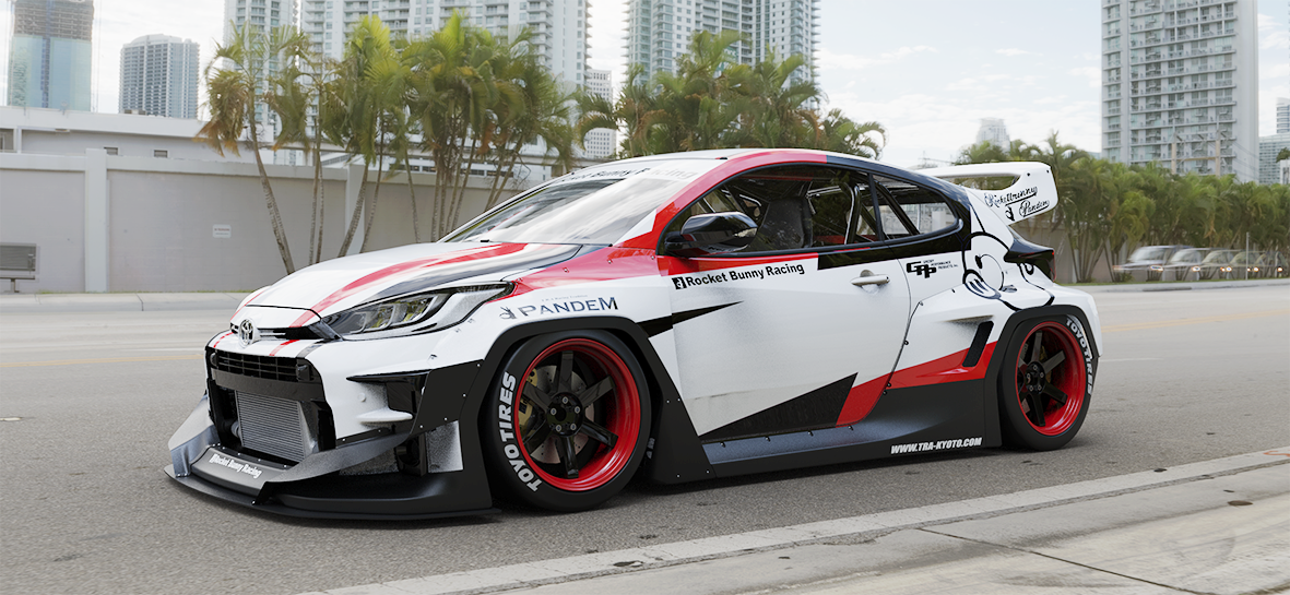 Pandem | V1.0 Toyota GR Yaris + Rear Wing | 2020+