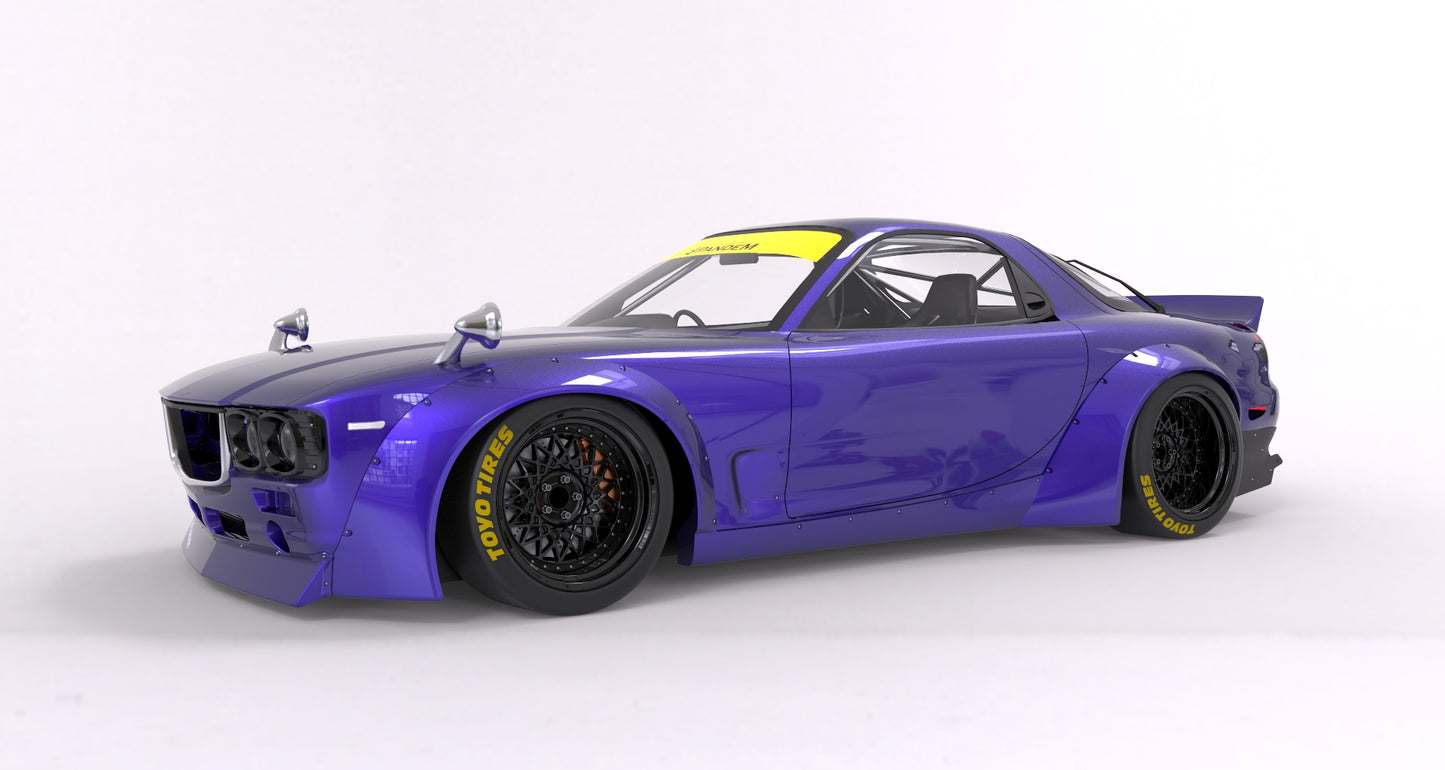 Pandem | V1.0 Mazda FD RX-7 FD3S BOSS + Duck Wing | 1991 - 2000