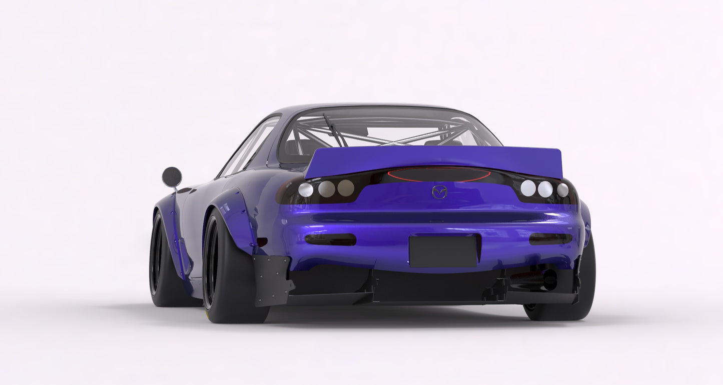 Pandem | V1.0 Mazda FD RX-7 FD3S BOSS + Duck Wing | 1991 - 2000