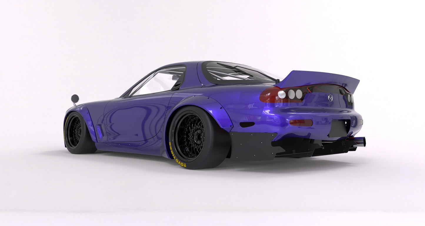 Pandem | V1.0 Mazda FD RX-7 FD3S BOSS + Duck Wing | 1991 - 2000