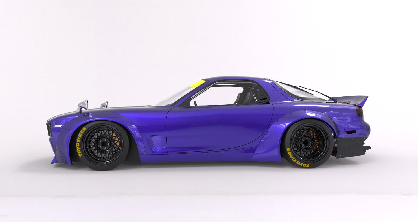 Pandem | V1.0 Mazda FD RX-7 FD3S BOSS + Duck Wing | 1991 - 2000