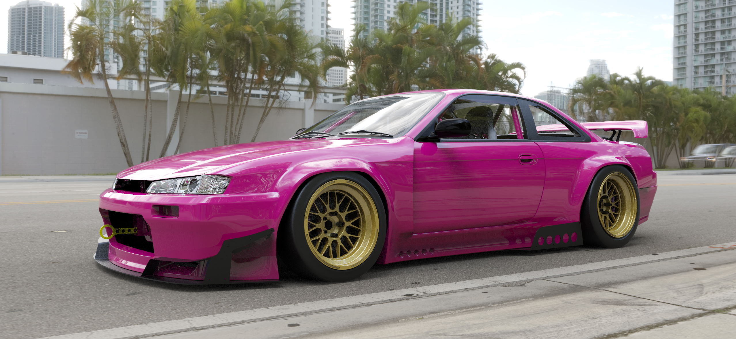 PANDEM | V3.5 Nissan Silvia [S14] + Mid Rise Wing | 1994 - 1996
