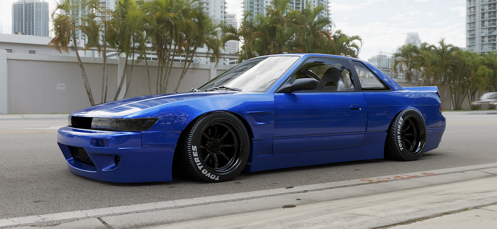 アディクション Silvia S13 RocketBunny Nissan Silvia S13 ROCKET BUNNY V2 (ADDICTION x ABC LIMITED EDITION