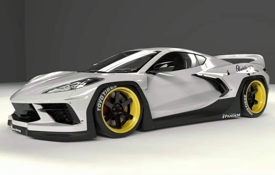 Pandem | V1.0 Chevrolet C8 Corvette + Rear Wing | 2020+