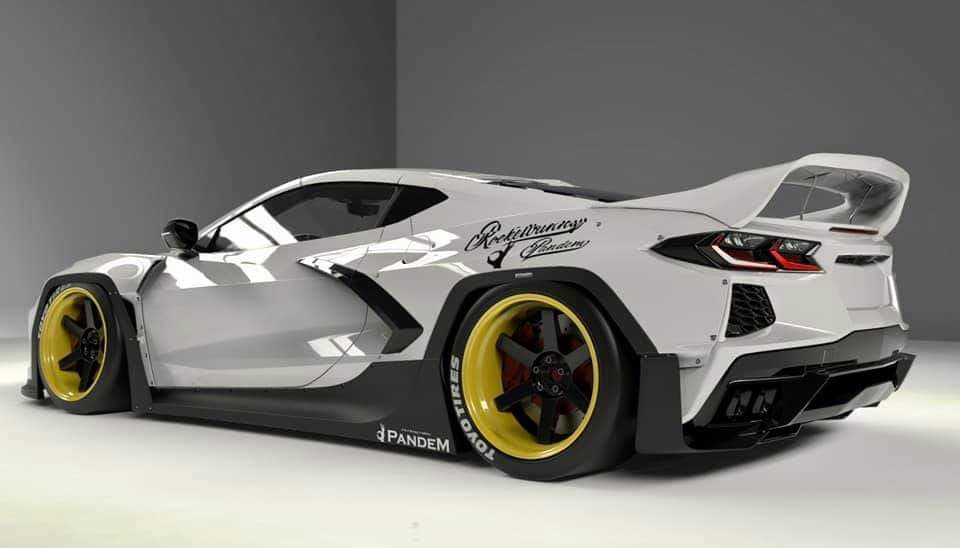 Pandem | V1.0 Chevrolet C8 Corvette + Rear Wing | 2020+