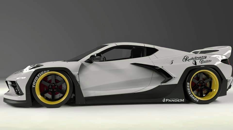 Pandem | V1.0 Chevrolet C8 Corvette + Rear Wing | 2020+