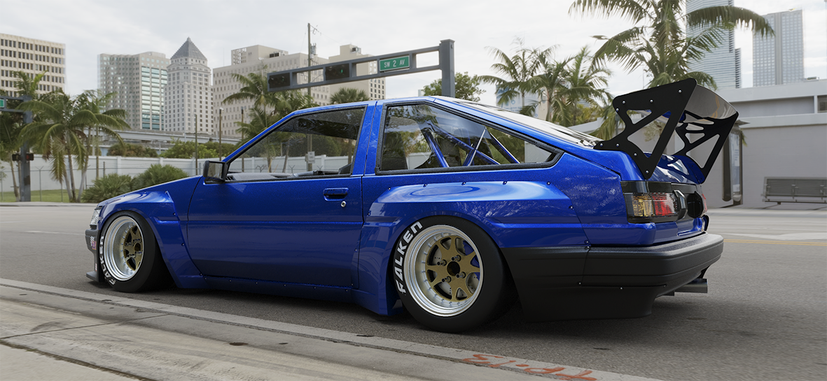 Pandem | V1.0 Toyota Corolla Levin AE86 + GT Wing | 1983 - 1987
