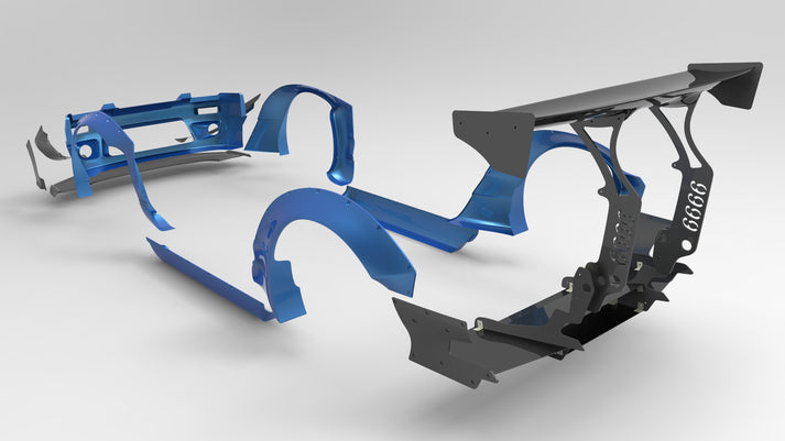 GReddy Pandem Rocket Bunny V2 Duck-Tail Wing | 1995-1998 Nissan 240SX (17020306)