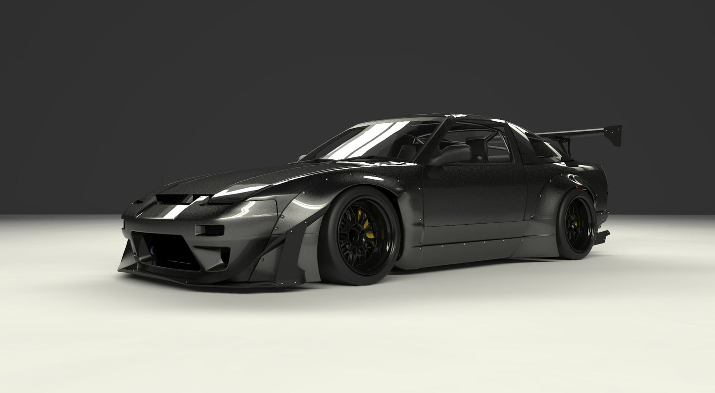 Rocket Bunny Racing | V2.0 Nissan 180SX / 240SX [RPS13] + Wing [Options] | 1989 - 1993