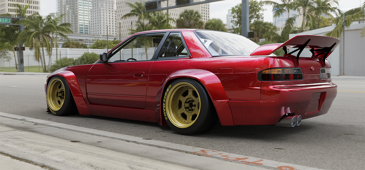 Pandem | V4.0 Nissan Silvia [S13] + Rear Wing | 1989-1993