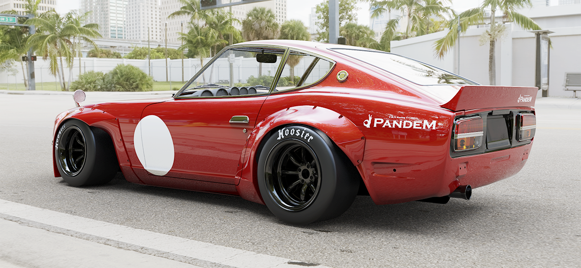 Pandem | V1.0 Nissan 240Z S30 + Duck Wing with [FRP] / [CFRP] [Options] | 1970 - 1973