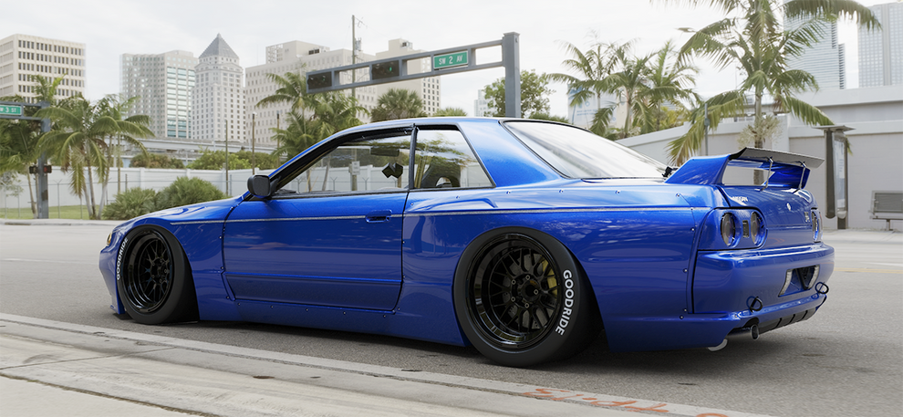 GReddy Pandem V1.5 Full Kit w/o Wing | 1989-1994 Nissan Skyline GTR  (17020629) main image 1