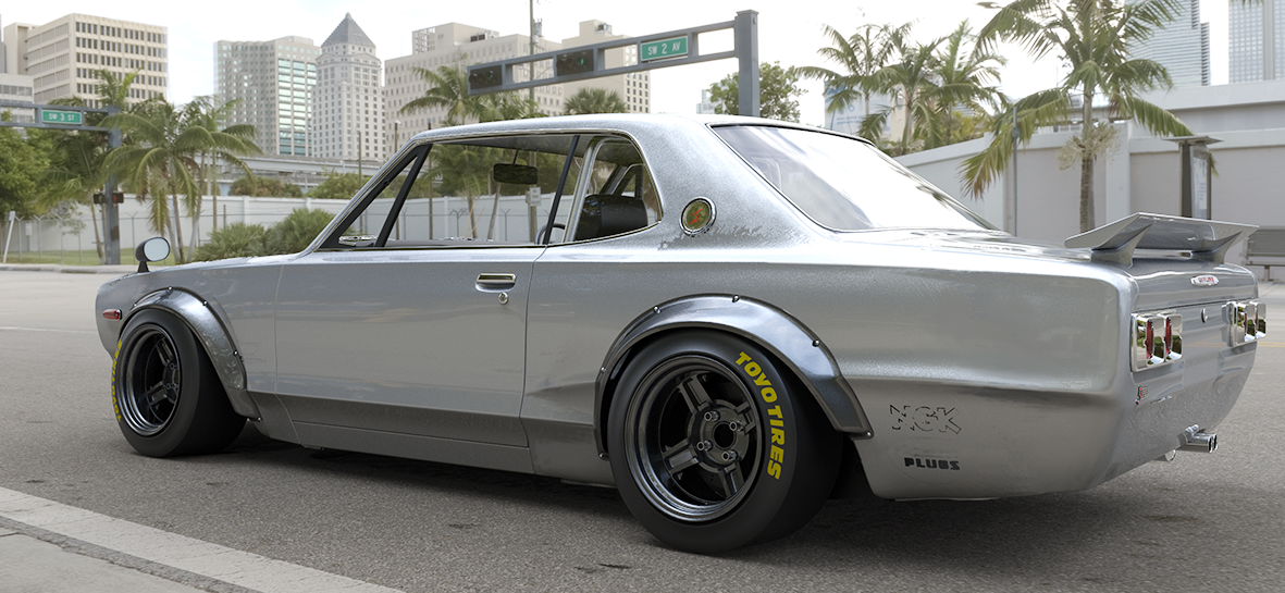 Pandem | V1.0 Nissan Hakosuka Skyline 2000 GT-R KPGC-10 with [FRP] / [CFRP] [Options] | 1969 - 1972
