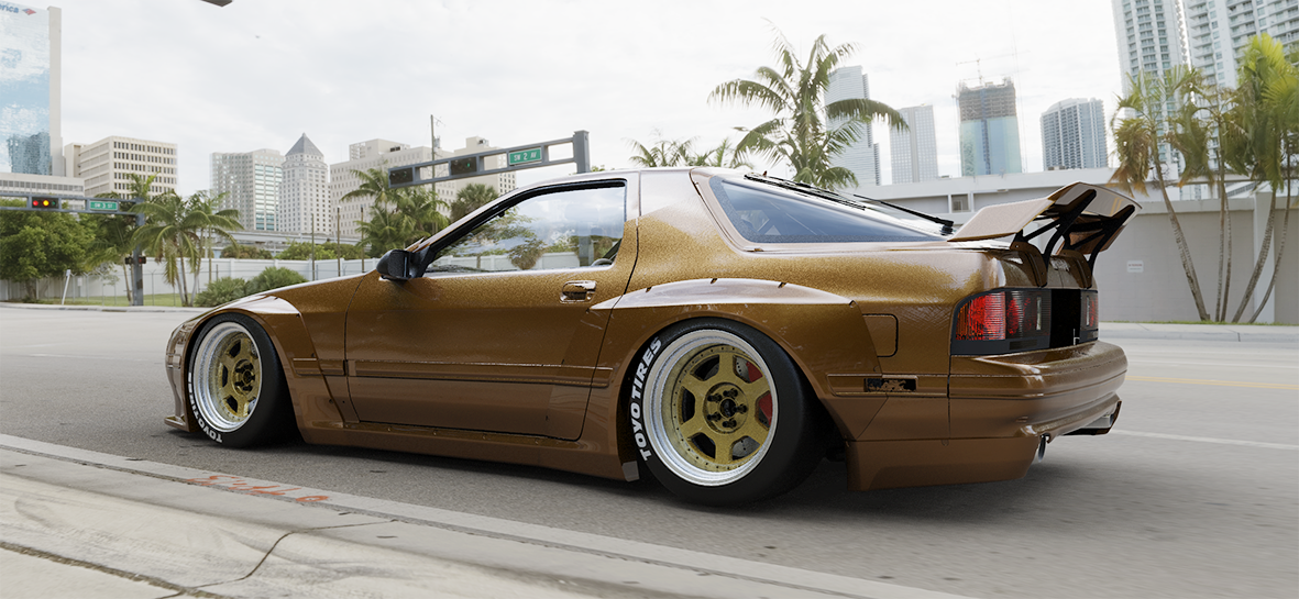 Pandem | V2.0 Mazda FC RX-7 [FC3S] + Rear Wing | 1985 - 1992