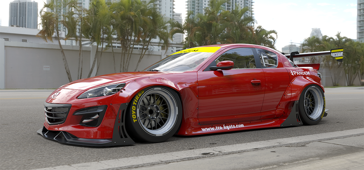 Pandem | V1.0 Mazda RX-8 SE3P + Wing [Options] | 2009 - 2012