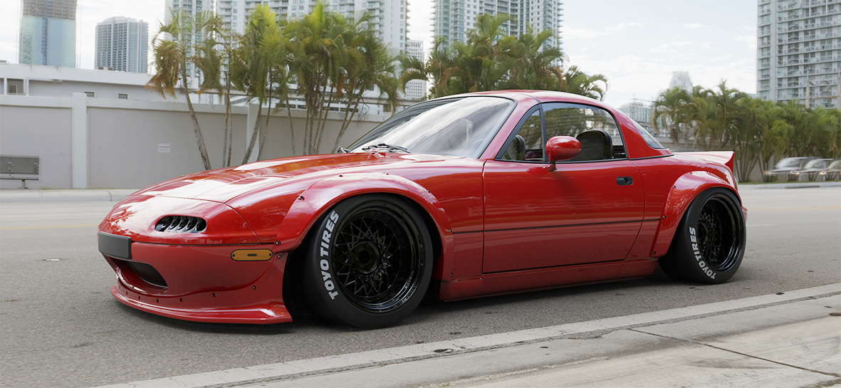 Rocket Bunny Racing | V1.0 Mazda NA MX-5 Miata + Duck Wing [Options] | 1989 - 1997