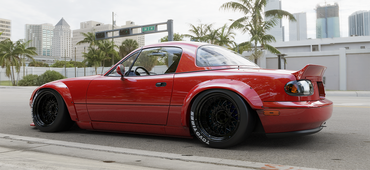 Rocket Bunny Racing | V1.0 Mazda NA MX-5 Miata + Duck Wing [Options] | 1989 - 1997