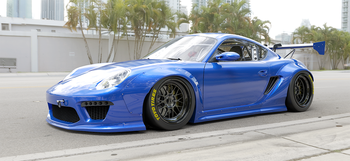 Pandem | V2.0 Porsche Cayman 987.1 + GT Wing | 2005 - 2012