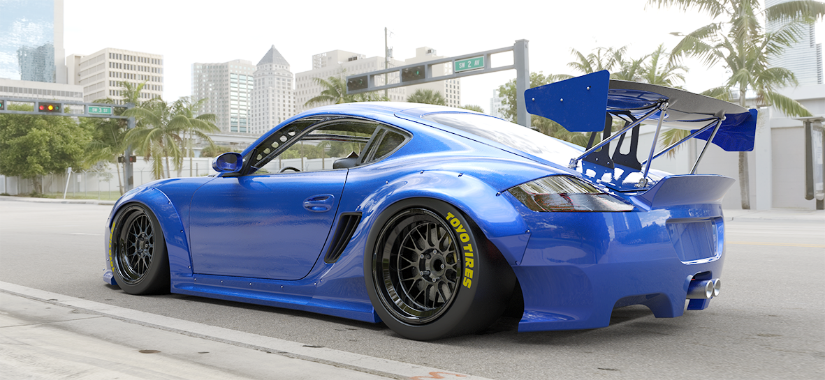 Pandem | V2.0 Porsche Cayman 987.1 + GT Wing | 2005 - 2012