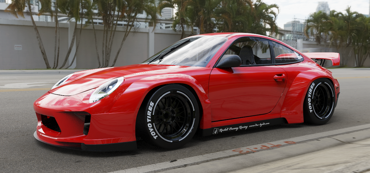 Rocket Bunny Racing | V1.0 Porsche 997 [Non Turbo] + GT Wing | 2004 - 2013