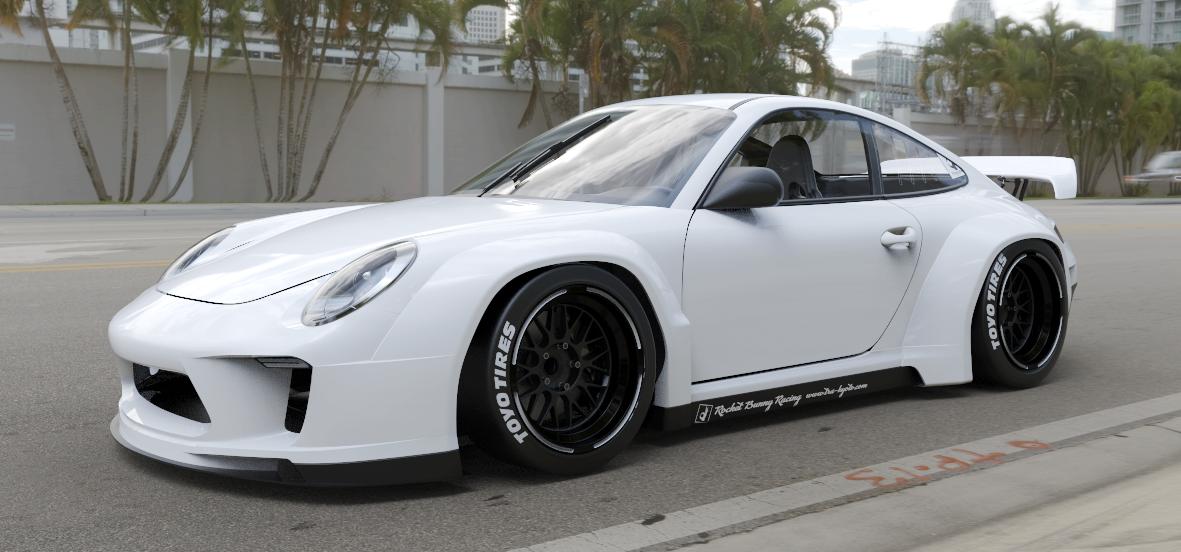 Rocket Bunny Racing | V1.0 Porsche 997 [Non Turbo] + GT Wing | 2004 - 2013
