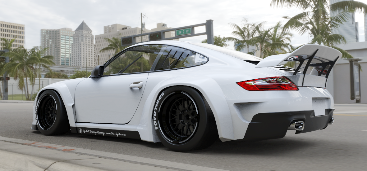 Rocket Bunny Racing | V1.0 Porsche 997 [Non Turbo] + GT Wing | 2004 - 2013
