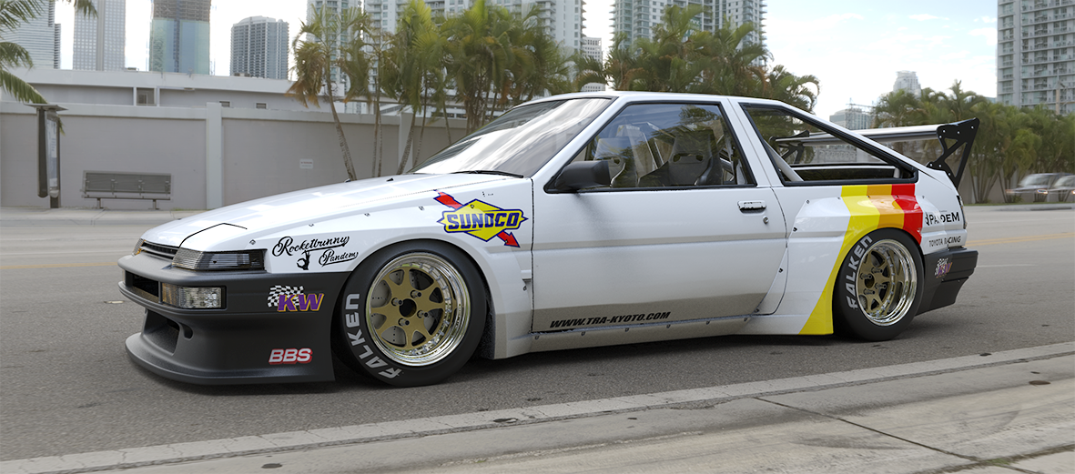 Pandem | V1.0 Toyota Sprinter Trueno AE86 + [Optional] Wing | 1983 - 1987