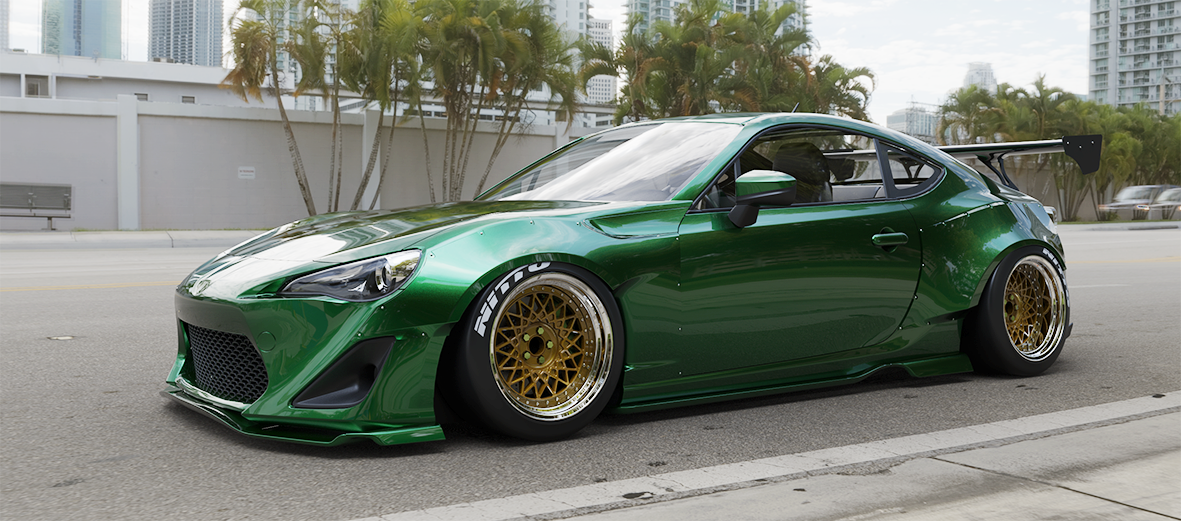Rocket Bunny Racing | V1.0 [ ZN-6 ] - GT86 - FRS with GT Wing | 2012 - 2016