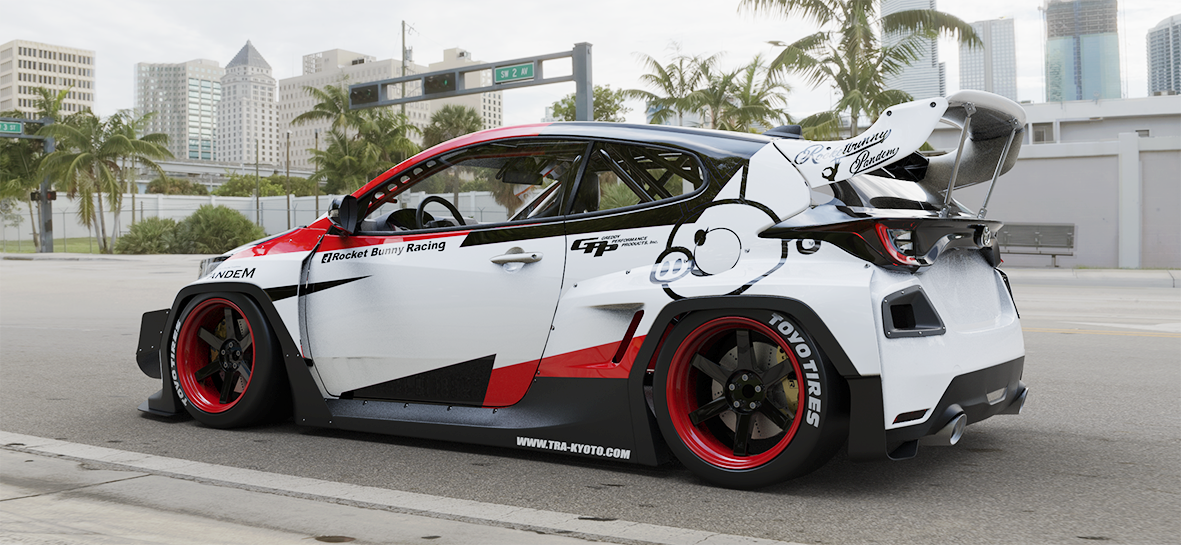 Pandem | V1.0 Toyota GR Yaris + Rear Wing | 2020+