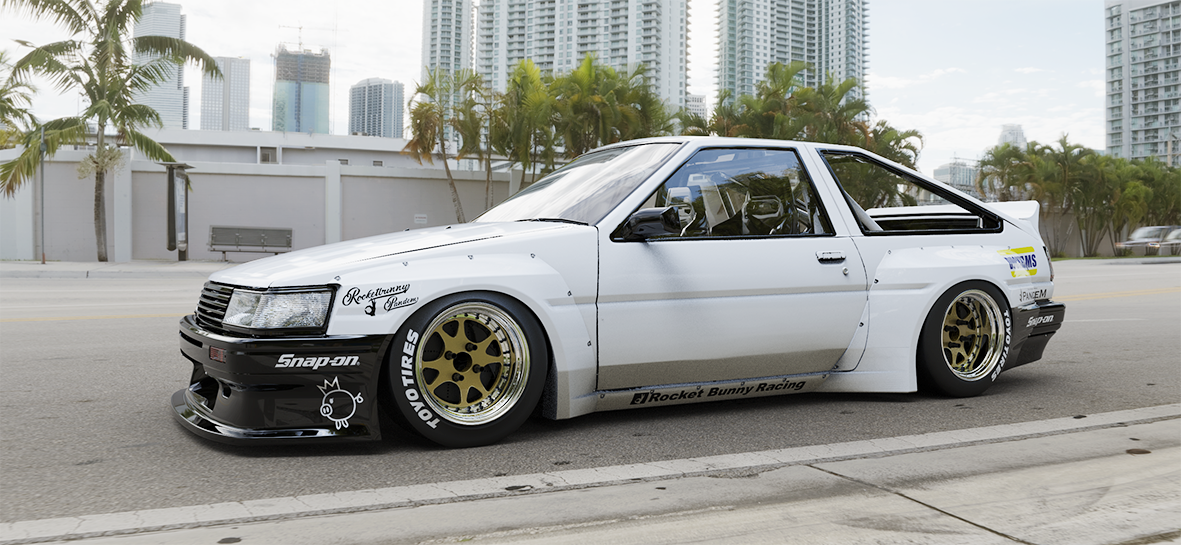 Pandem | V1.0 Toyota Corolla Levin AE86 + GT Wing | 1983 - 1987