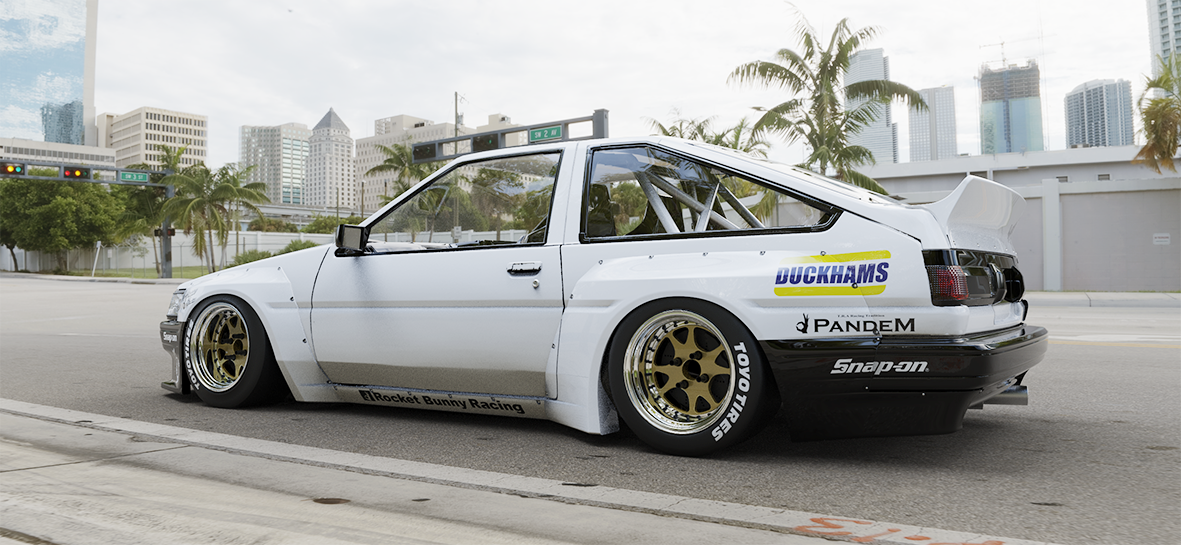 Pandem | V1.0 Toyota Corolla Levin AE86 + GT Wing | 1983 - 1987
