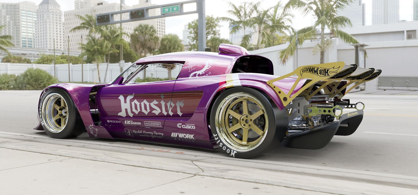 ROCKET BUNNY RACING x 6666 FOUR SIX GT RODEO SPECIAL | LOTUS ELISE [2nd Gen. / 111S] WIDEBODY AERO + SUBFRAME KIT [FRP] | 2001 - 2011