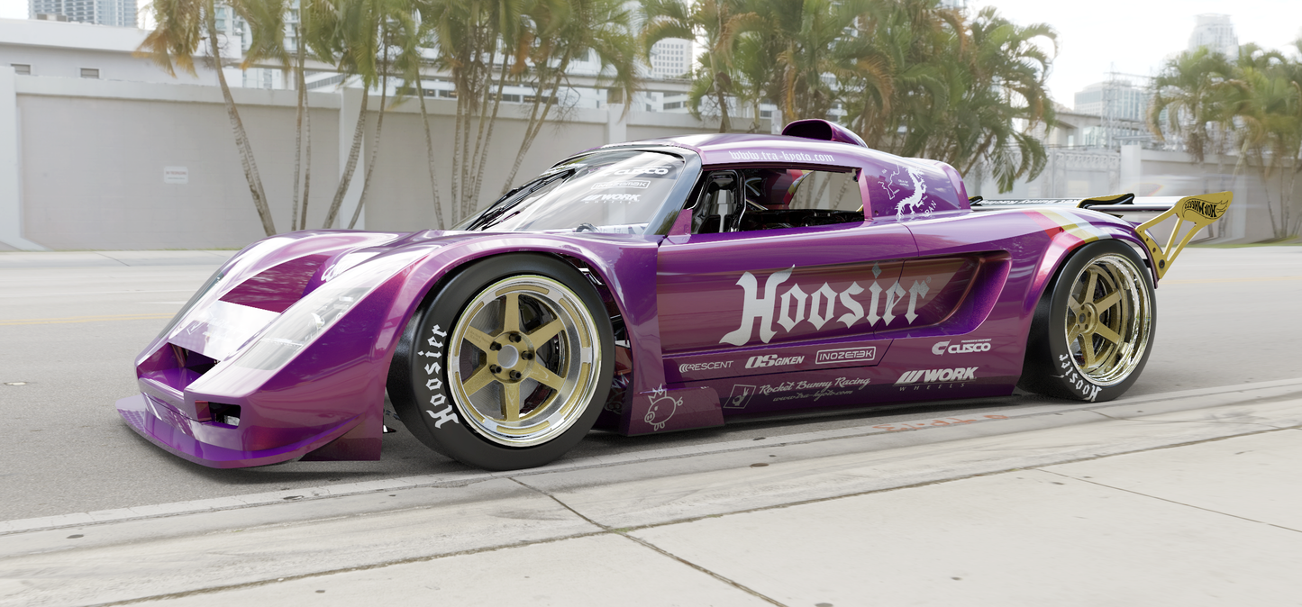 ROCKET BUNNY RACING x 6666 FOUR SIX GT RODEO SPECIAL | LOTUS ELISE [2nd Gen. / 111S] WIDEBODY AERO + SUBFRAME KIT [FRP] | 2001 - 2011